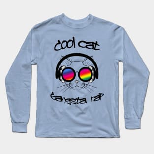 Cool cat gangsta rap Long Sleeve T-Shirt